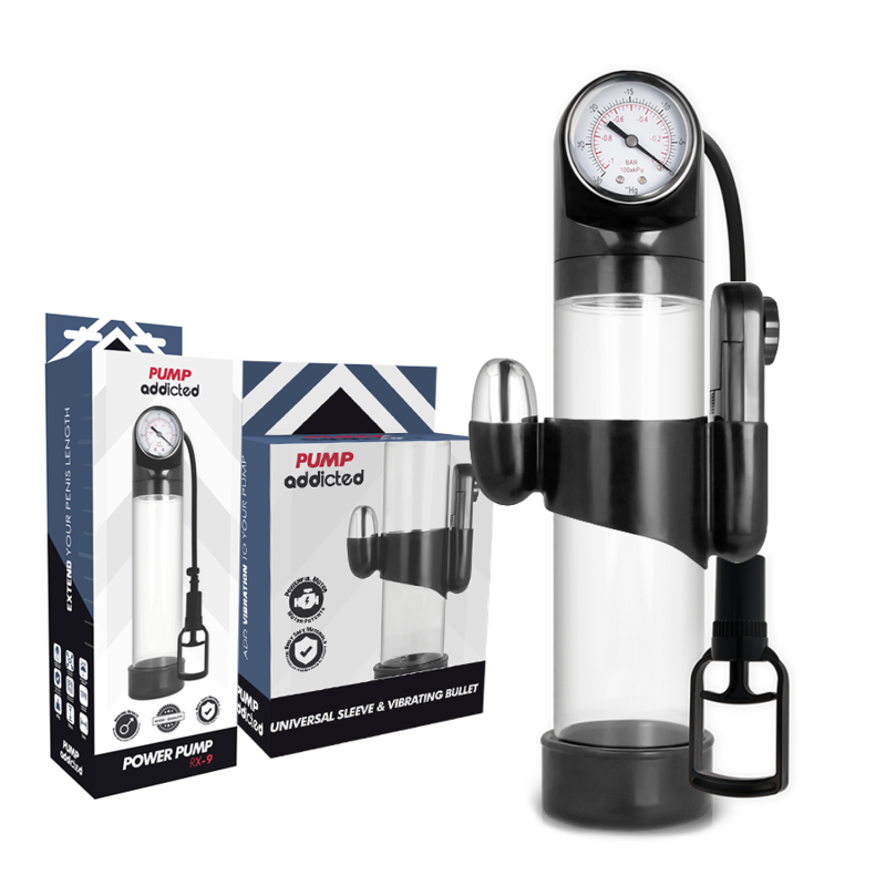 PUMP ADDICTED - VIBRATEUR TRANSPARENT RX9 - Sensualia