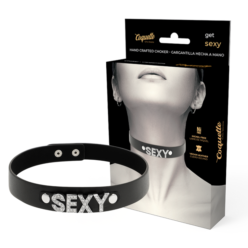 COQUETTE CHIC DESIRE - RAS DE COU SEXY EN CUIR VÉGAN - Sensualia
