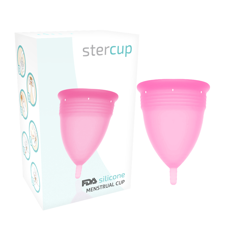 STERCUP - COUPE MENSTRUELLE EN SILICONE FDA ROSE - TAILLE S - Sensualia