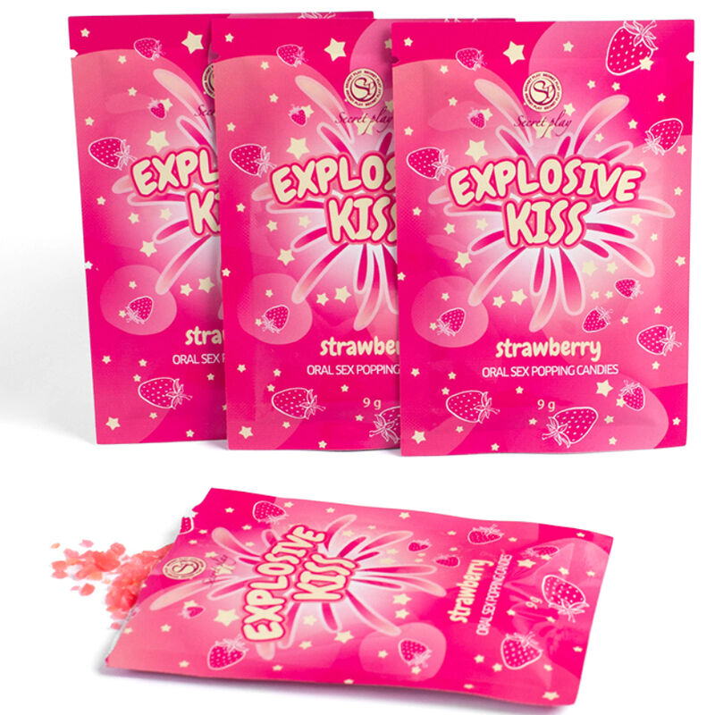 SECRETPLAY - BONBONS EXPLOSIFS À LA FRAISE - Sensualia