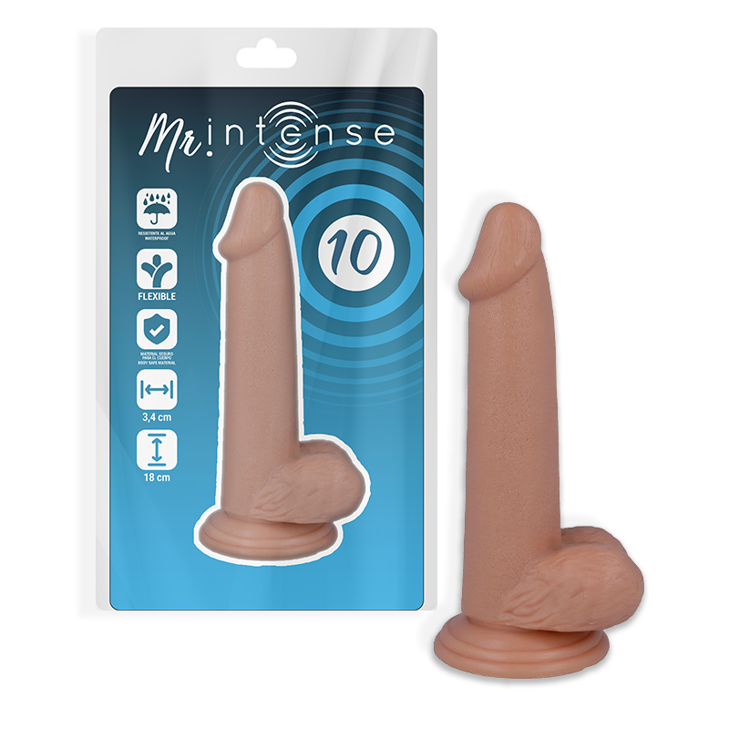 MR INTENSE - 10 PÉNIS RÉALISTE 18 CM -O- 3.4 CM - Sensualia