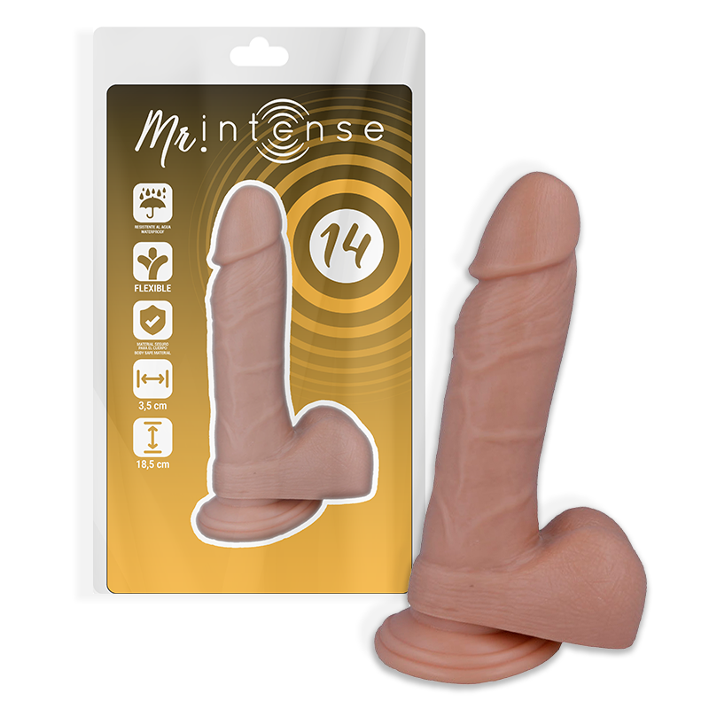 MR INTENSE - 14 PÉNIS RÉALISTE 18.5 CM -O- 3.8 CM - Sensualia