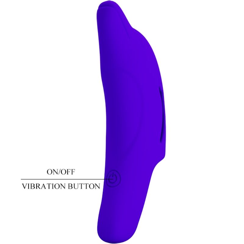 PRETTY LOVE - PUISSANT STIMULATEUR DE DOIGTS BLEU FONCÉ DELPHINI - Sensualia