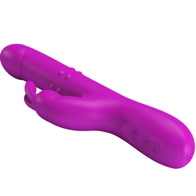 PRETTY LOVE - VIBRATEUR REESE AVEC ROTATION VIOLET - Sensualia