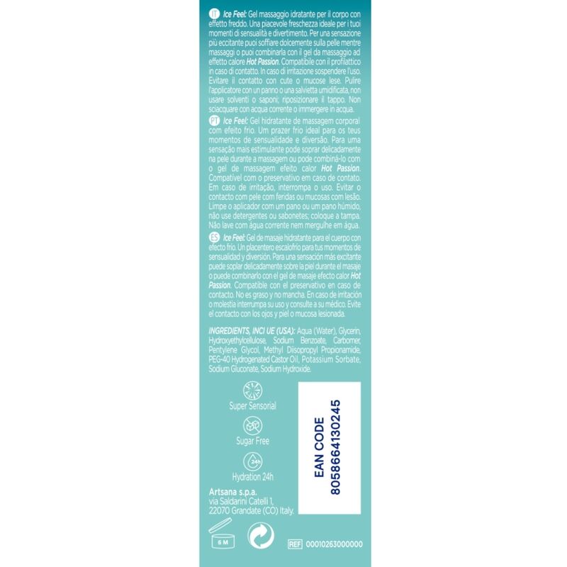 CONTROL - GEL 3 EN 1 SENSATION DE GLACE 200 ML - Sensualia
