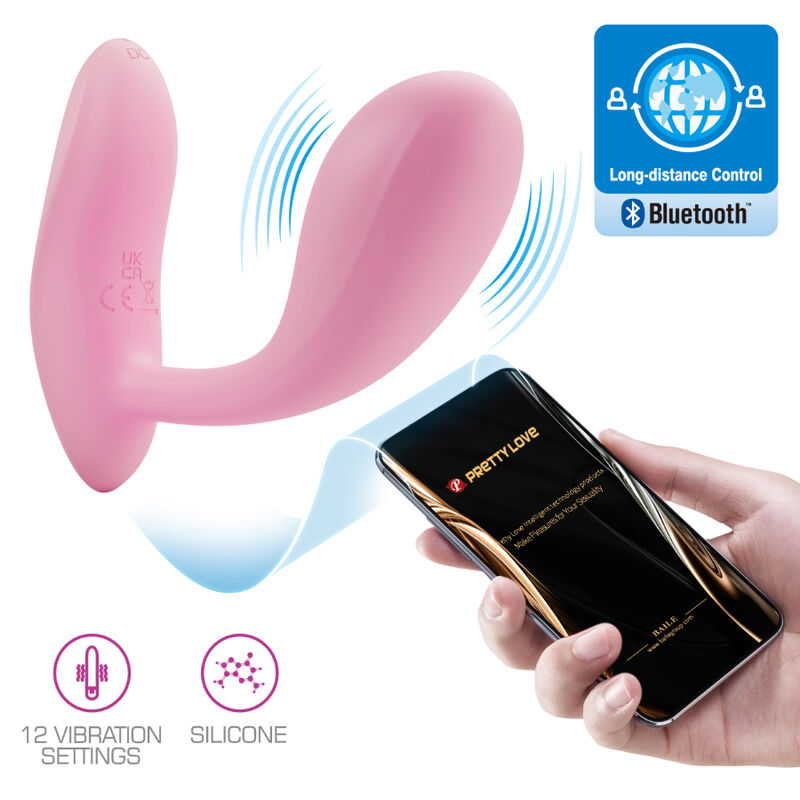 PRETTY LOVE - BAIRD APPLICATION G-SPOT 12 VIBRATIONS RECHARGEABLE ROSE - Sensualia
