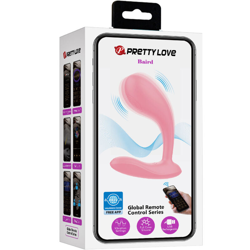 PRETTY LOVE - BAIRD APPLICATION G-SPOT 12 VIBRATIONS RECHARGEABLE ROSE - Sensualia