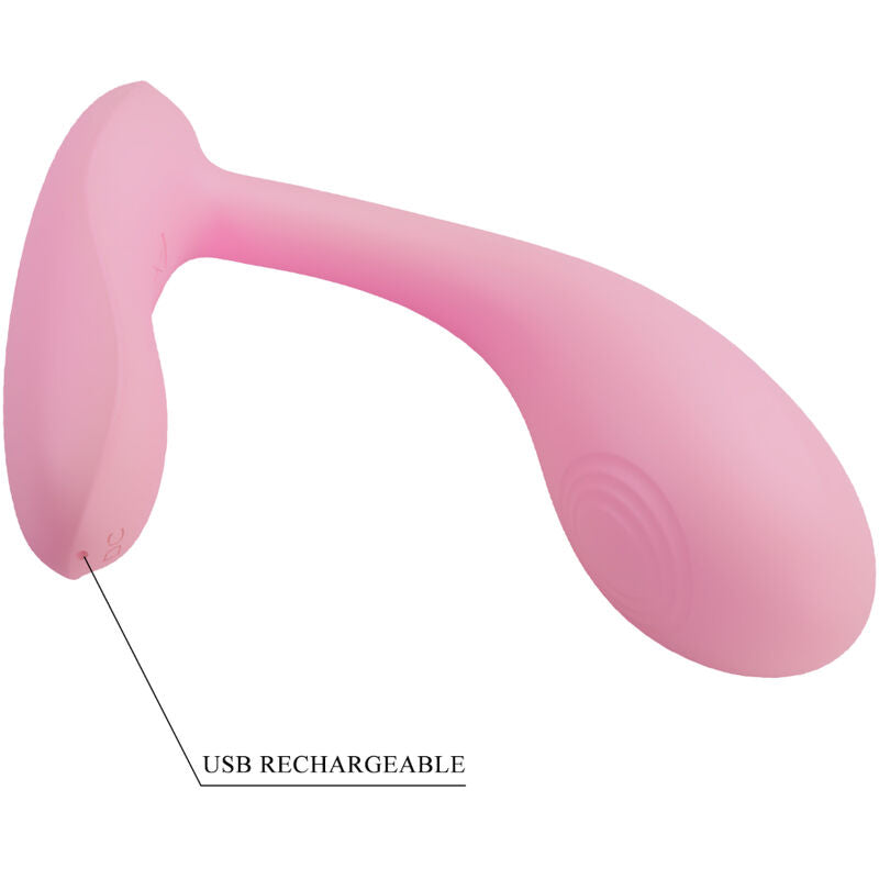 PRETTY LOVE - BAIRD APPLICATION G-SPOT 12 VIBRATIONS RECHARGEABLE ROSE - Sensualia
