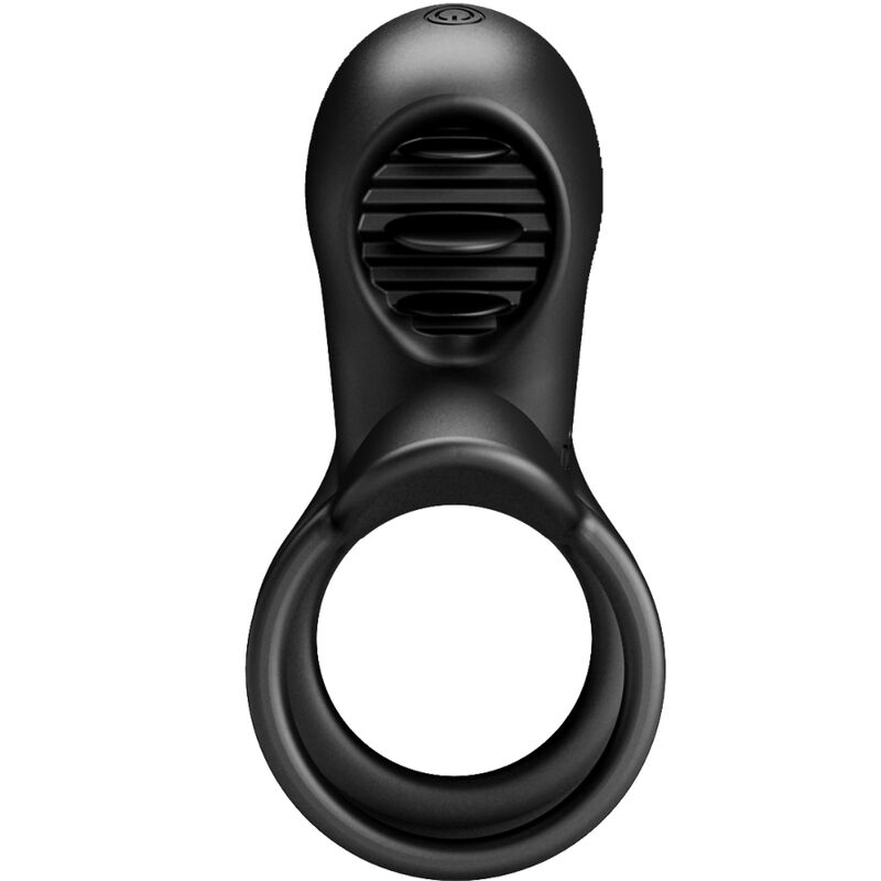PRETTY LOVE - GAINE PÉNIS JAMMY 12 VIBRATIONS AVEC LANGUE EN SILICONE RECHARGEABLE - Sensualia