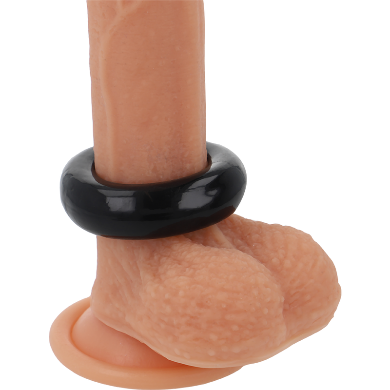 POWERING - ANNEAU PÉNIS SUPER FLEXIBLE ET RÉSISTANT 5,5CM PR06 NOIR - Sensualia