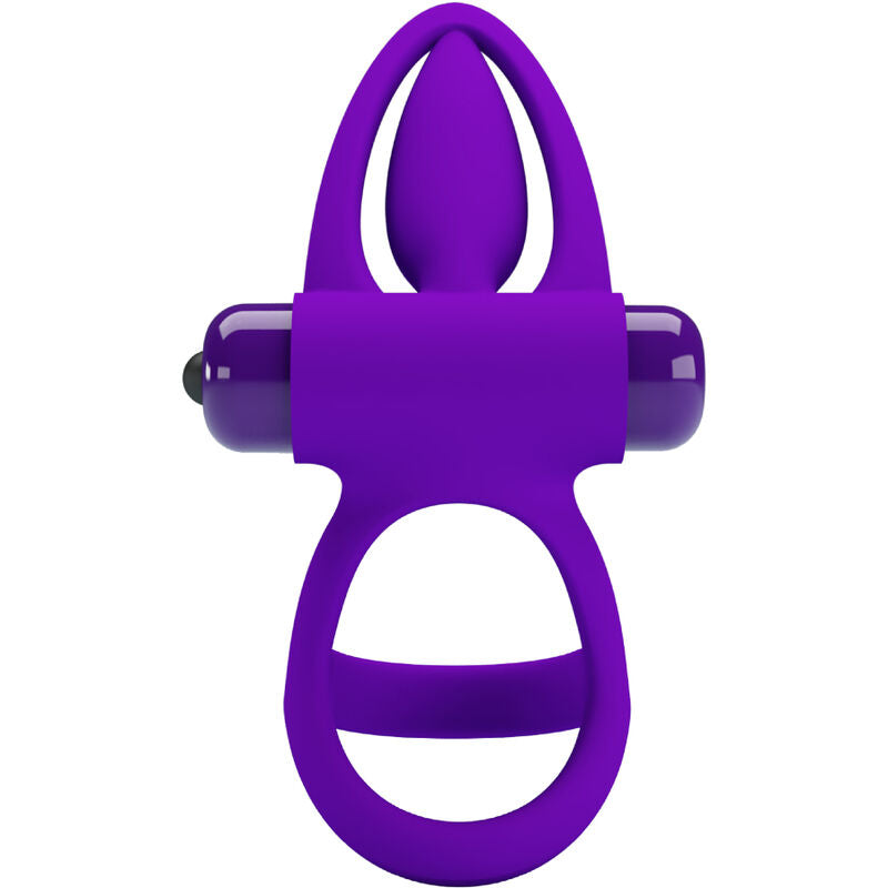 PRETTY LOVE - ANNEAU VIBRATEUR 10 VIBRATIONS SILICONE VIOLETTE - Sensualia