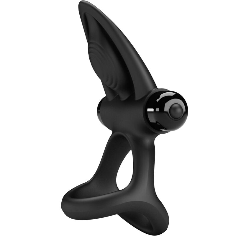 PRETTY LOVE - ANNEAU VIBRANT 10 VIBRATIONS SILICONE NOIR - Sensualia