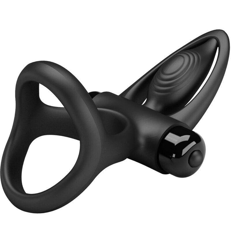 PRETTY LOVE - ANNEAU VIBRANT 10 VIBRATIONS SILICONE NOIR - Sensualia