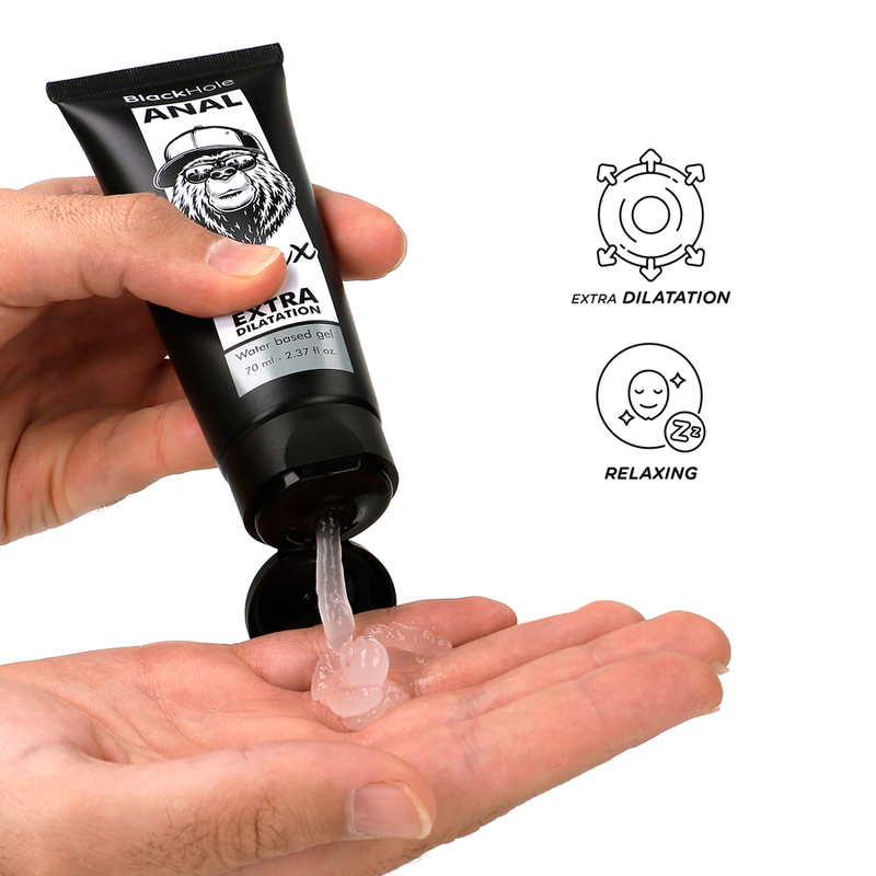 BLACK HOLE - GEL A BASE D''EAU DILATATION ANALE 70 ML - Sensualia