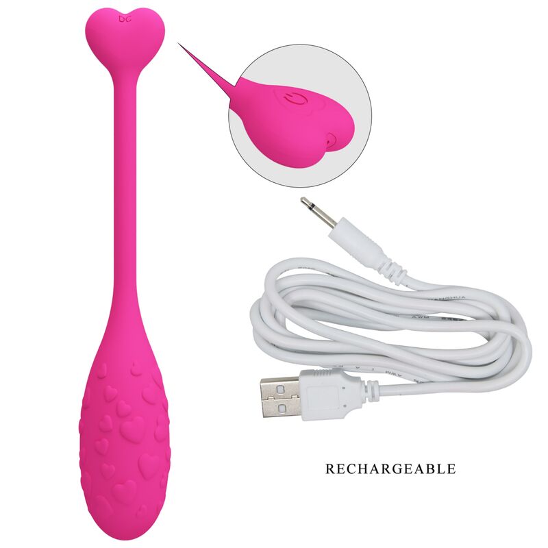 PRETTY LOVE - OEUF VIBRANT ROSE FISHER CONTRÔLÉ PAR APPLICATION - Sensualia