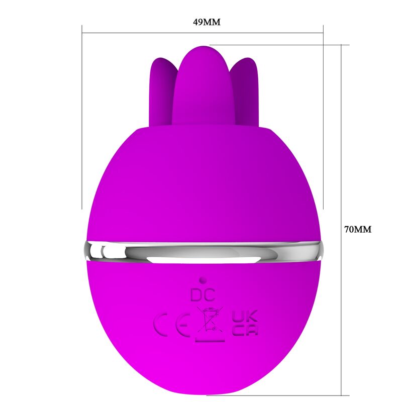 PRETTY LOVE - VIBRATEUR ROND EN SILICONE GEMINI BALL VIOLET - Sensualia