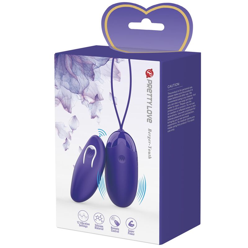 PRETTY LOVE - BERGER YOUTH OEUF VIBRANT TÉLÉCOMMANDÉ VIOLET - Sensualia