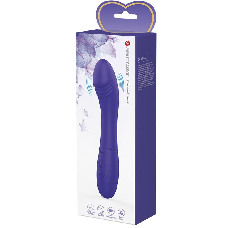 PRETTY LOVE - DILDO VIBRATEUR VIOLET ELEMENTAL YOUTH - Sensualia