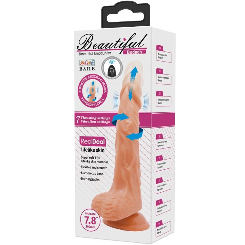 BAILE - BODACH VIBRATEUR RÉALISTE AVEC VENTOUSE TÉLÉCOMMANDE - Sensualia