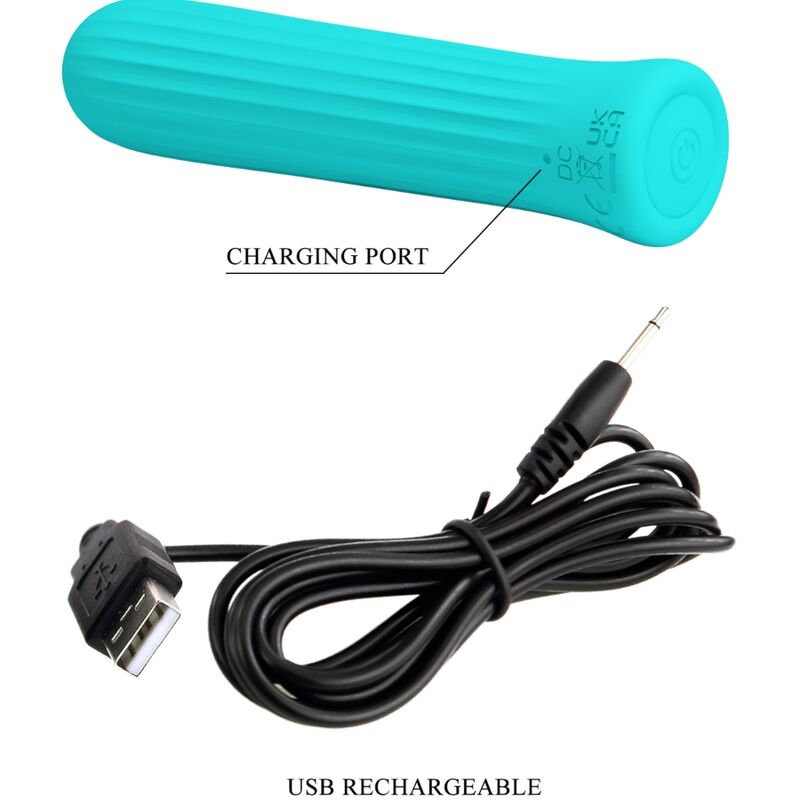 PRETTY LOVE - BLANCHE VIBRATEUR STIMULATEUR BLEU - Sensualia