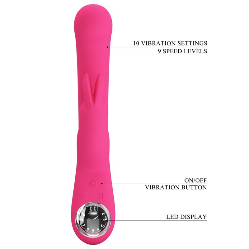 PRETTY LOVE - VIBRATEUR LAMAR LAPIN ET POINT G ROSE - Sensualia
