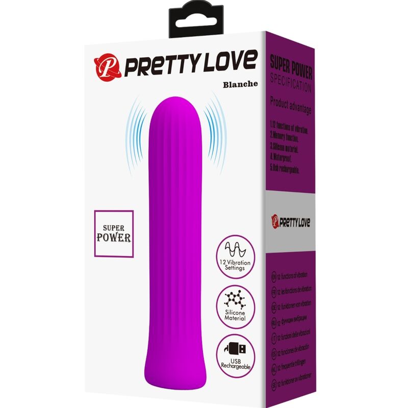 PRETTY LOVE - BLANCHE VIBRATEUR STIMULATEUR ROSE - Sensualia