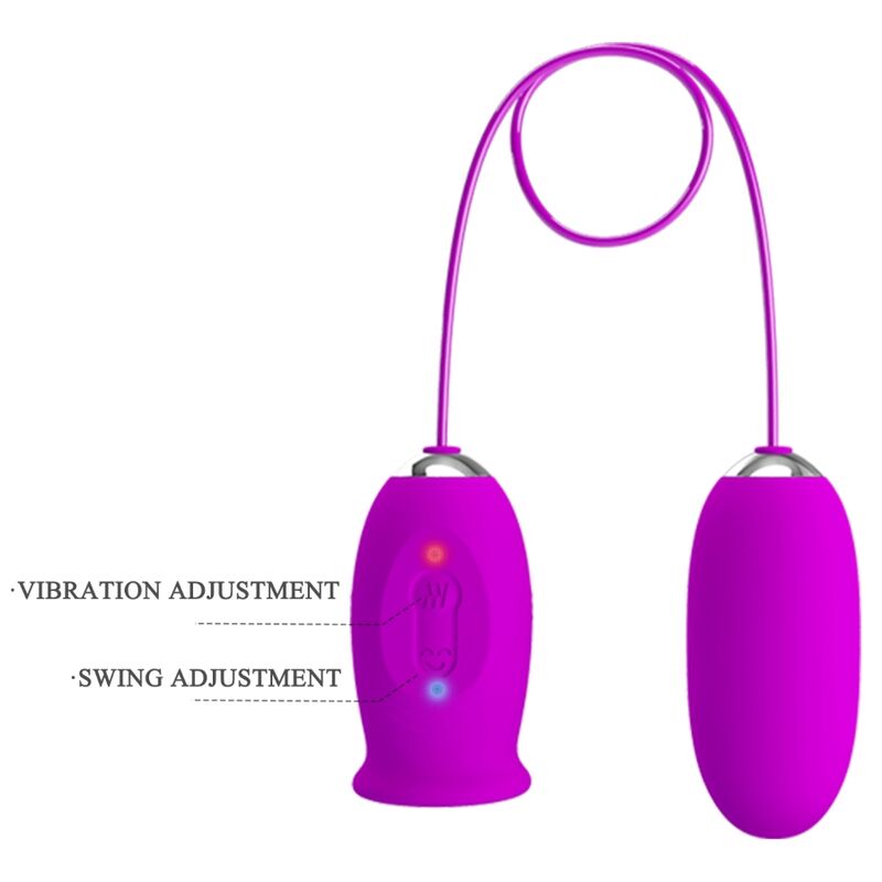 PRETTY LOVE - VIBRATEUR RECHARGEABLE DAISY DUAL EGG VIOLET - Sensualia