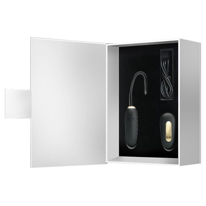PRETTY LOVE - DOREEN OEUF VIBRANT RECHARGEABLE DE LUXE NOIR TÉLÉCOMMANDE - Sensualia