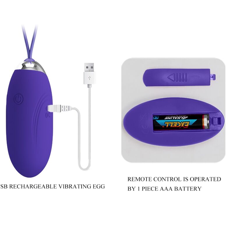 PRETTY LOVE - JENNY YOUTH VIOLATING EGG TÉLÉCOMMANDE VIOLET - Sensualia