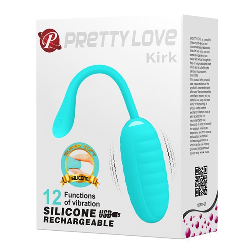 PRETTY LOVE - KIRK OEUF VIBRANT RECHARGEABLE VERT CLAIR - Sensualia