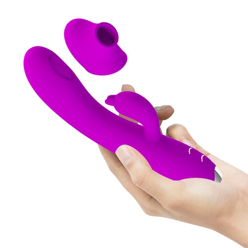 PRETTY LOVE - VIBRATEUR SUCKER RECHARGEABLE REGINA VIOLET - Sensualia