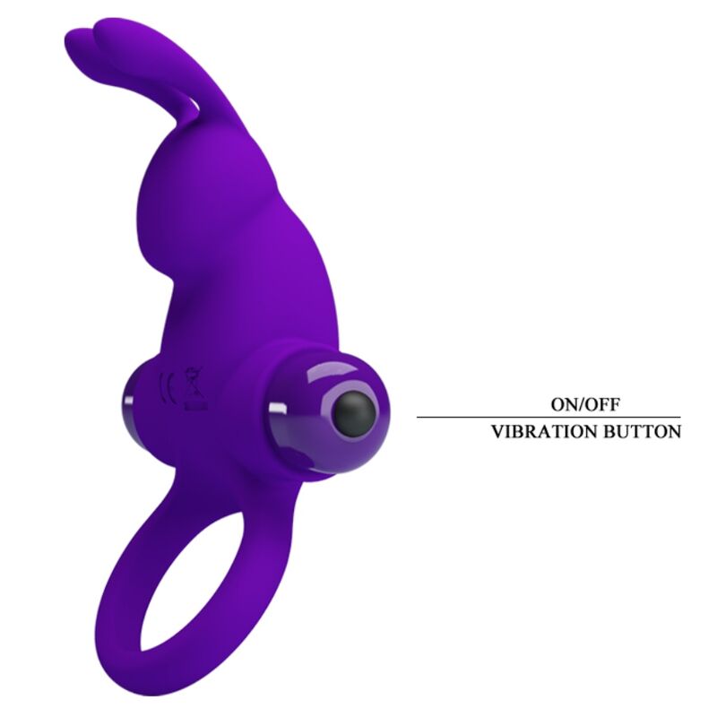 PRETTY LOVE - ANNEAU VIBRATEUR I RABBIT POUR PÉNIS VIOLET - Sensualia