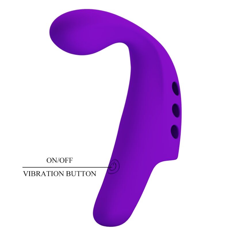 PRETTY LOVE - VIBRATEUR DOIGT RECHARGEABLE GORGON VIOLET - Sensualia