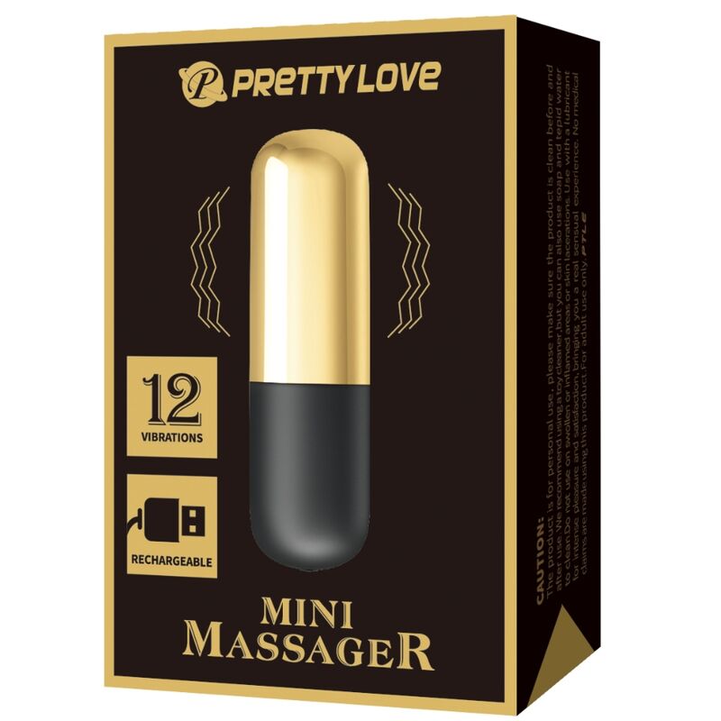 PRETTY LOVE - VIBRATEUR BULLET RECHARGEABLE DOR? - Sensualia
