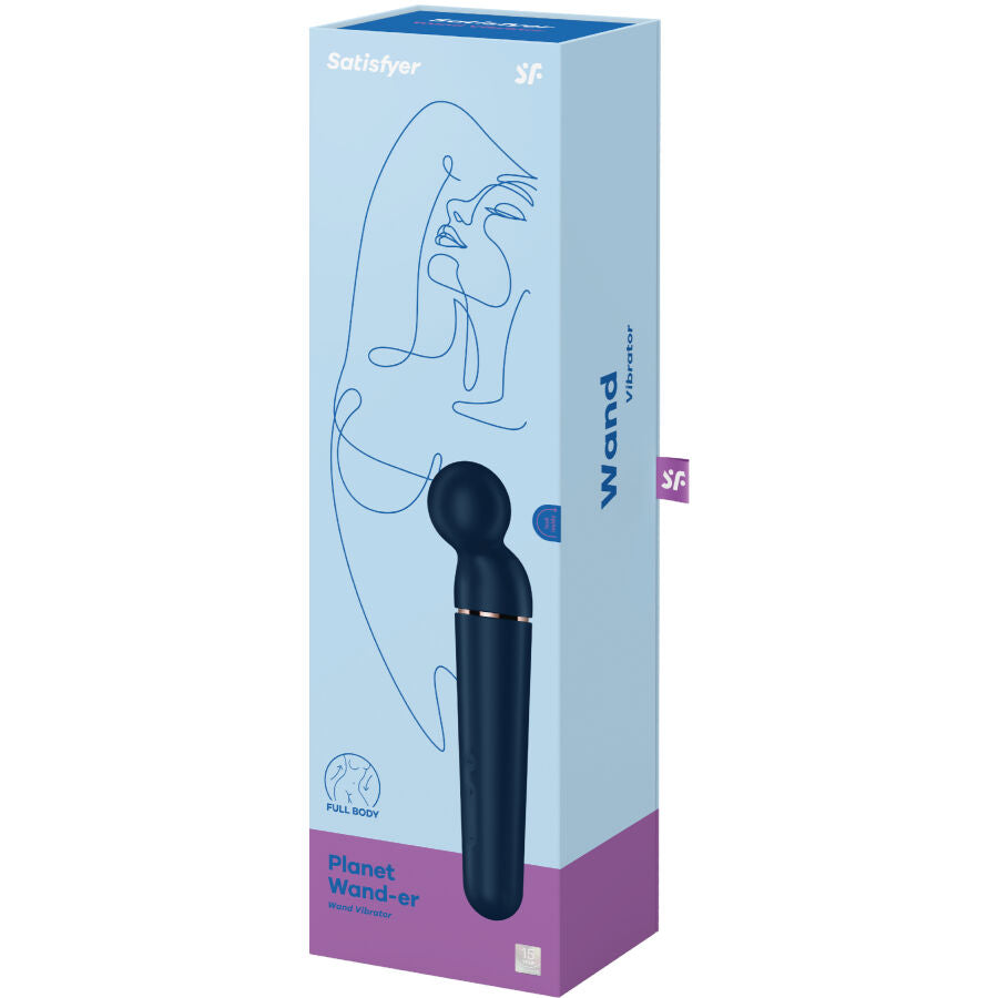 SATISFYER - PLANET WAND-ER VIBRATEUR MASSAGER BERRY - Sensualia