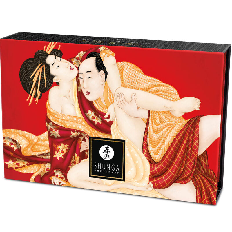 SHUNGA - KIT DE POUDRE DE MASSAGE COMESTIBLE À LA FRAISE - Sensualia