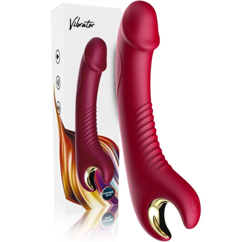 ARMONY - VIBRATEUR & ROTATEUR PRINCE DILDO ROUGE - Sensualia