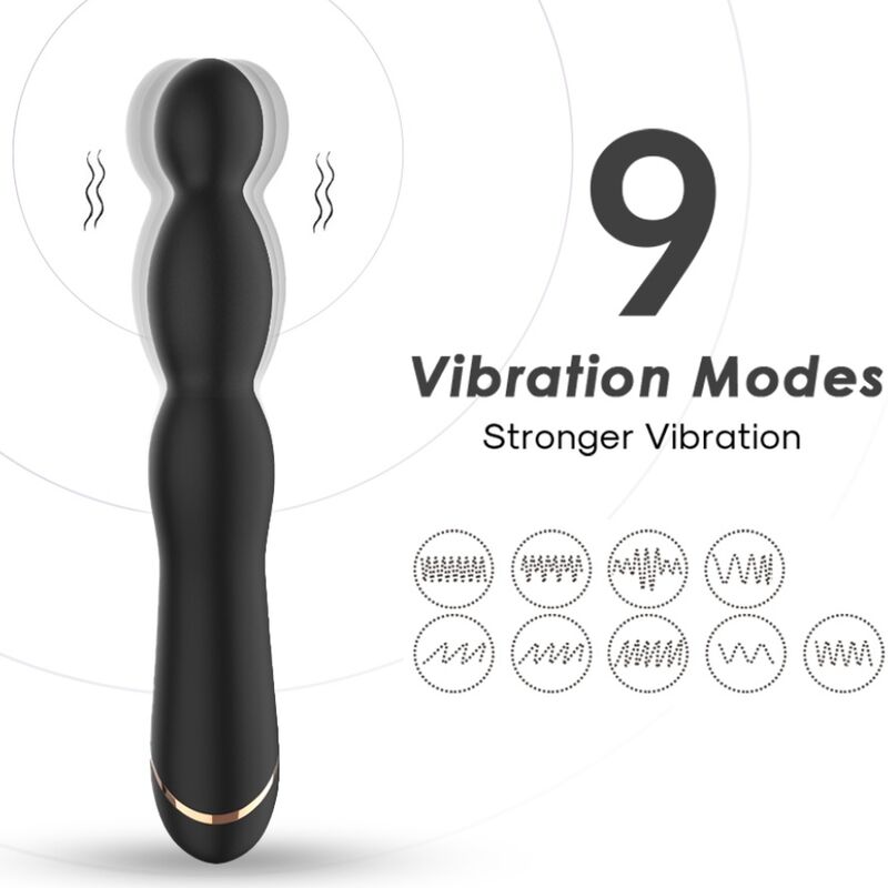 ARMONY - VIBRATEUR BAMBU RÉGLABLE NOIR - Sensualia