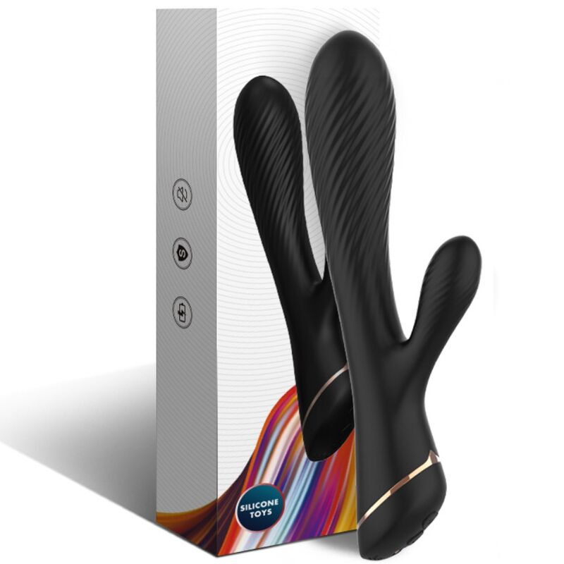 ARMONY - VIBRATEUR LAPIN SILICONE NOIR - Sensualia