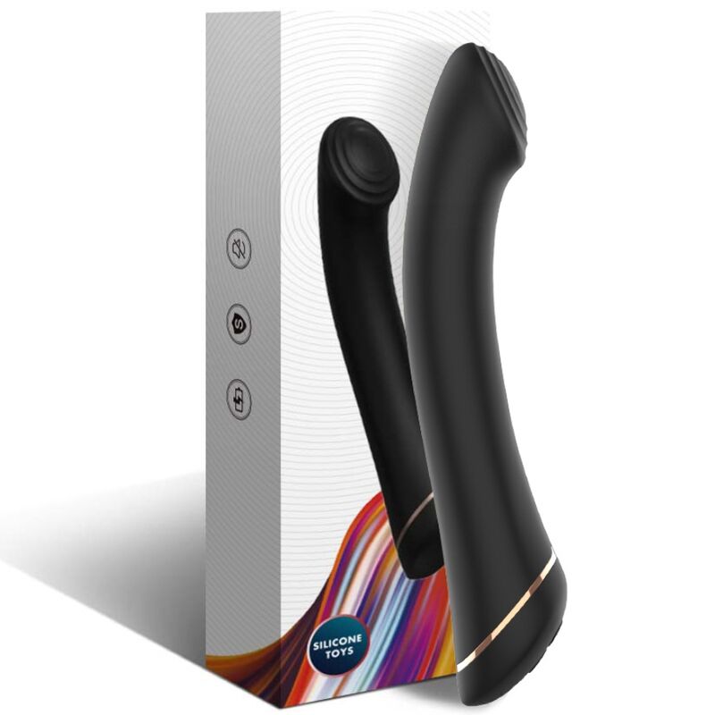 ARMONY - VIBRATEUR FALT HEAD SILICONE NOIR - Sensualia