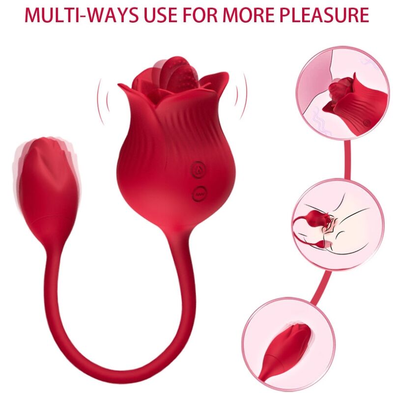 ARMONY - VIBRATEUR ROSE CON COLA ROUGE ARMONY STIMULATORS