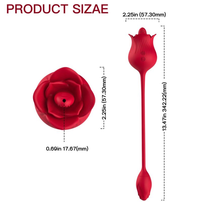 ARMONY - VIBRATEUR ROSE CON COLA ROUGE ARMONY STIMULATORS