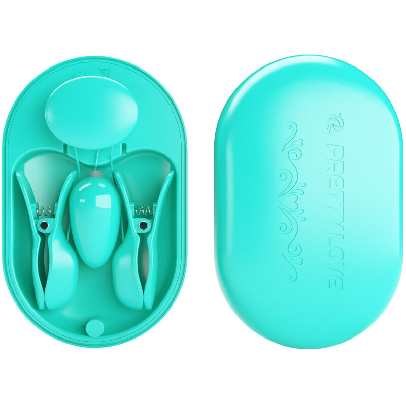 PRETTY LOVE - BOITE SURPRISE PINCE A ELECTRO STIMULATION BLEUE - Sensualia