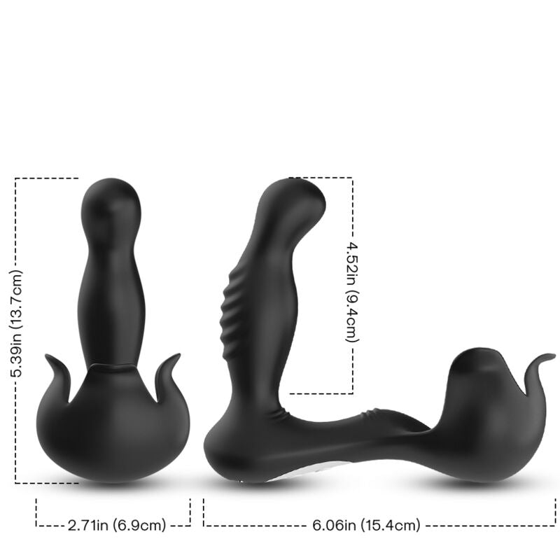 ARMONY - VIBRATEUR SURROUND ANAL & STIMULATEUR TESTICULOS TÉLÉCOMMANDE NOIR - Sensualia