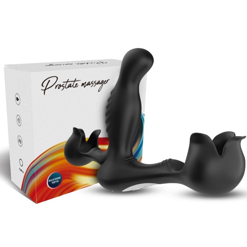 ARMONY - VIBRATEUR SURROUND ANAL & STIMULATEUR TESTICULOS TÉLÉCOMMANDE NOIR - Sensualia