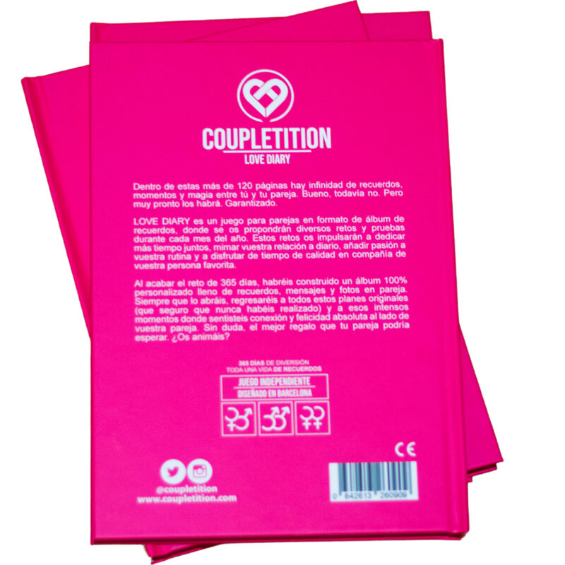 COUPLETITION - ALBUM JOURNAL D'AMOUR DE SOUVENIRS & SOUHAITS POUR UN COUPLE - Sensualia