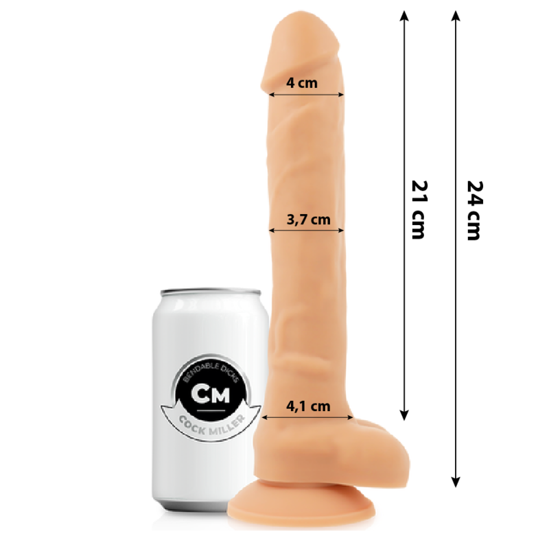 COCK MILLER - COCKSIL ARTICULABLE SILICONE DENSITÉ 24 CM COCK MILLER