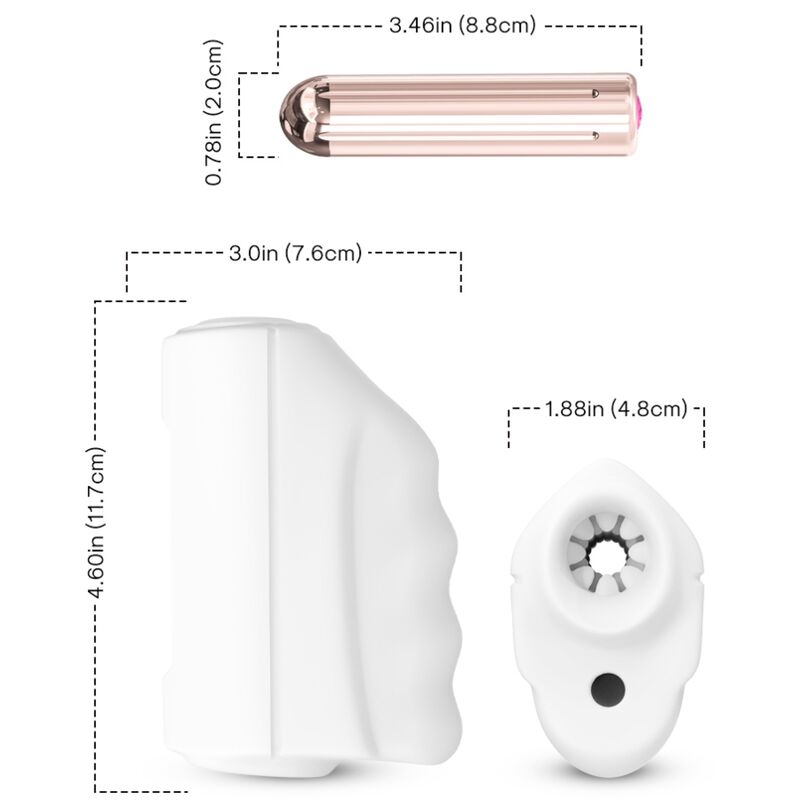 ARMONY - MASTER MASTURBATEUR & VIBRATEUR BLANC ARMONY FOR HIM