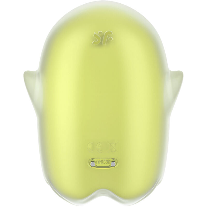 SATISFYER - GLOWING GHOST AIR PULSE & VIBRADOR AMARILLO - Sensualia