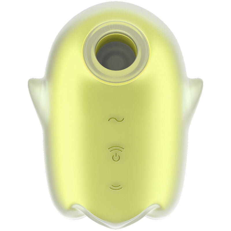 SATISFYER - GLOWING GHOST AIR PULSE & VIBRADOR AMARILLO - Sensualia